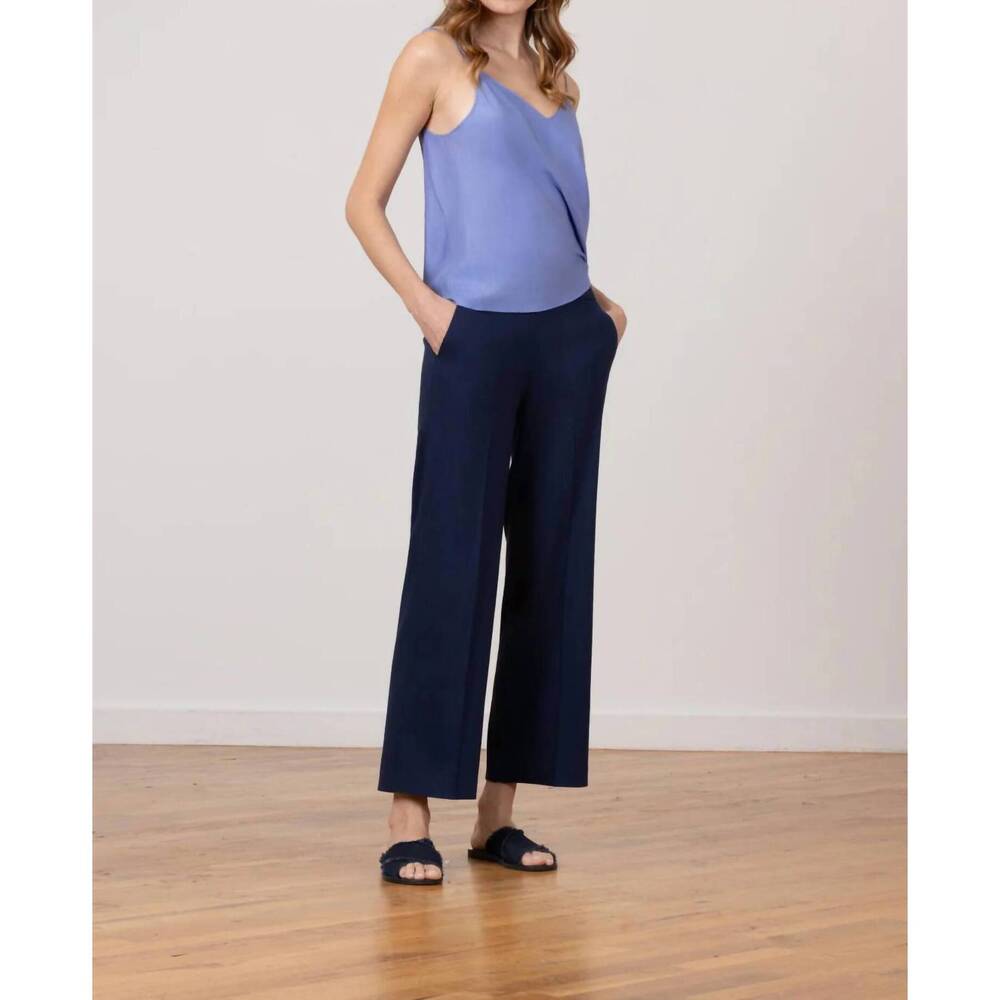 NEW AVENUE MONTAIGNE grace cropped trouser in navy